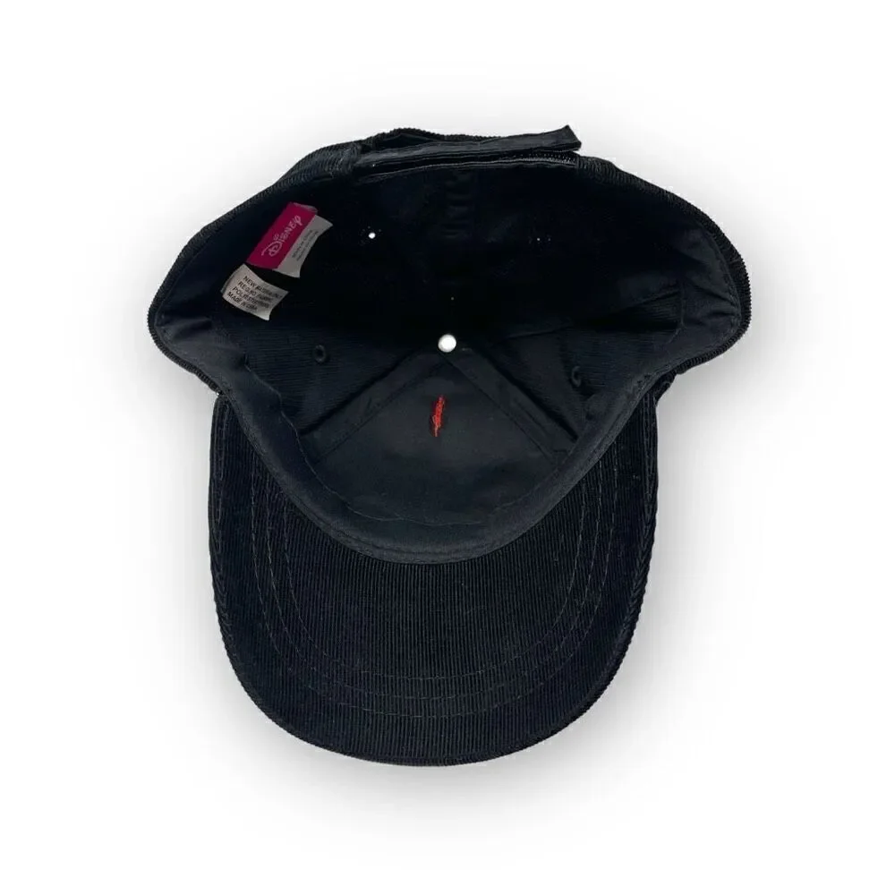 Disney Minnie Mouse Youth Baseball Black Hat Cap Ears Polka Dot Red Bow OSFM